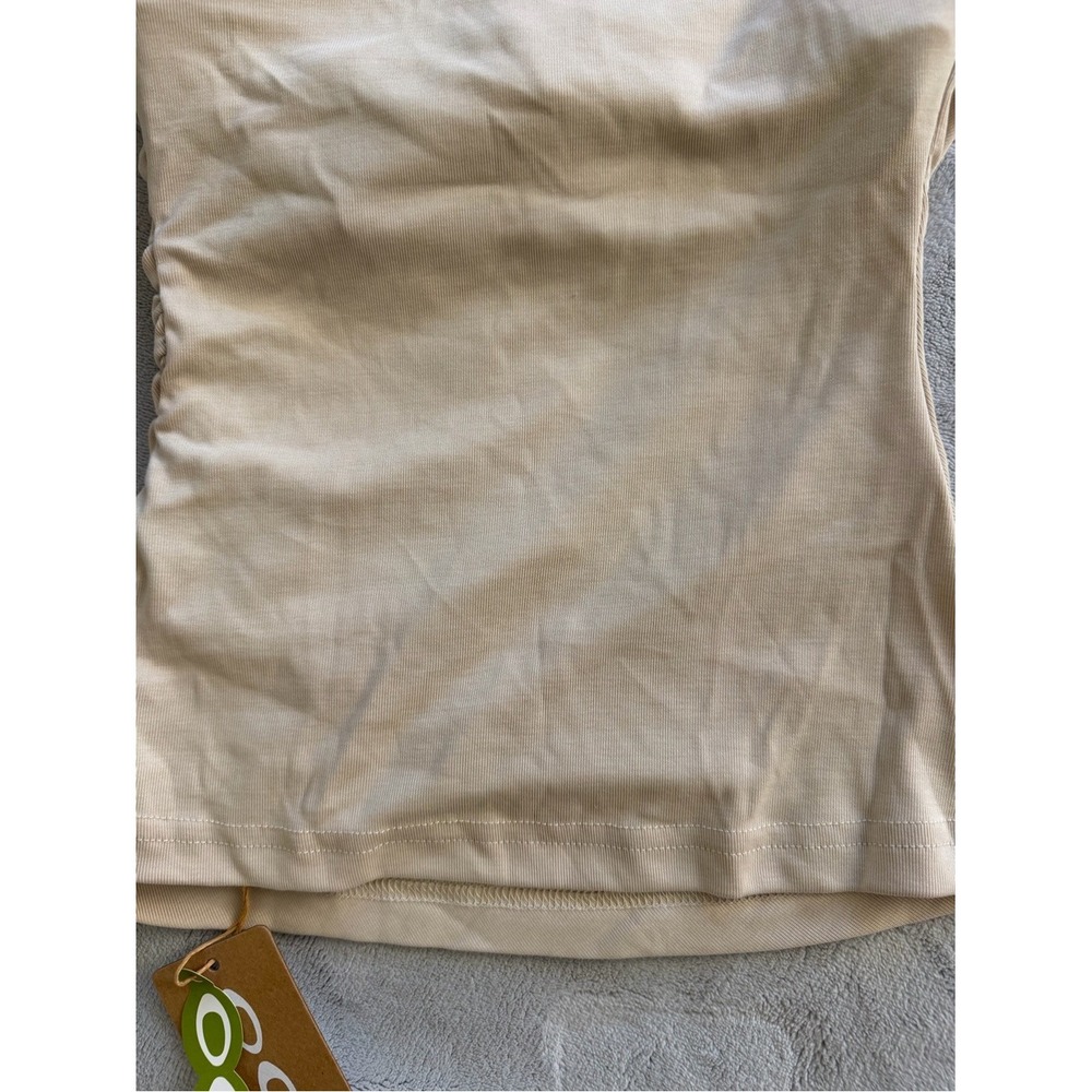 OGL Sandwashed One Shoulder Ruched Bra Tank size XS Morning Mist NWT - Picture 13 of 14